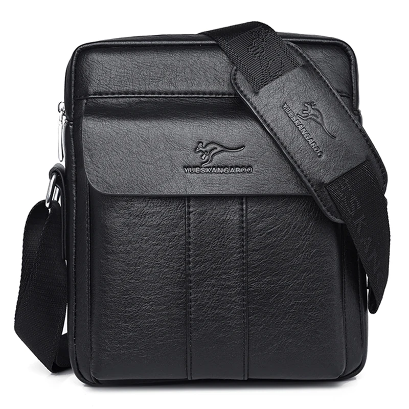 Luxury Brand Vintage Messenger Bag Men Leather Business Shoulder Bag Brown Black Man Crossbody Bag Male Handbag Gift For Husband